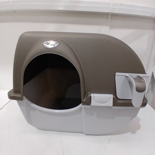OMEGA PAW SELF-CLEANING LITTER BOX - GREY / BROWN image 2