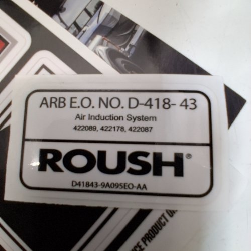 ROUSH AIR INDUCTION SYSTEM COLD AIR INTAKE KIT -FOR F-150 2.7 L/3.5 L 2018-2026- BLACK (MODEL: D-418-43) image 2
