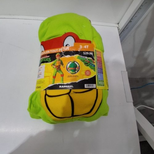 3PC RUBIES TEENAGE MUTANT NINJA TURTLES RAPHAEL COSTUME - 3-4T - RED/GREEN image 2