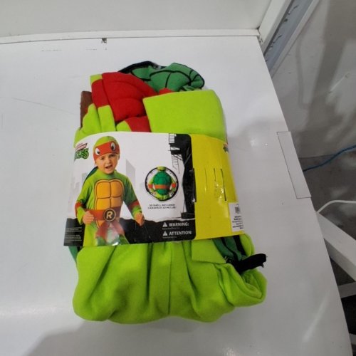 3PC RUBIES TEENAGE MUTANT NINJA TURTLES RAPHAEL COSTUME - 3-4T - RED/GREEN image 3