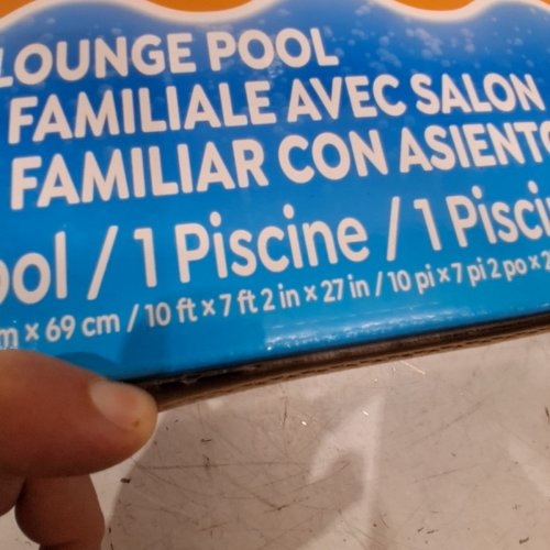 H2OGO! INFLATABLE OUTDOOR FAMILY LOUNGE POOL - BLUE (MODEL: 1872209) image 4