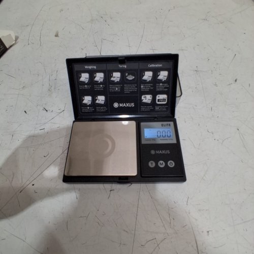 MAXUS ELITE DIGITAL PRECISION SCALE - 500G CAPACITY; 0.01G READABILITY; 5" X 3" X 0.75" - BLACK (MODEL: MG-EL-500-01-BK-PRO) image 4