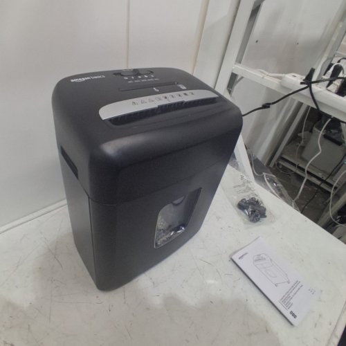 AMAZON BASICS 8-SHEET CROSS-CUT PAPER SHREDDER AND CREDIT CARD SHREDDER WITH WHEELS - BLACK (MODEL: C217-CUS/ B0C6LXQTST)) image 2