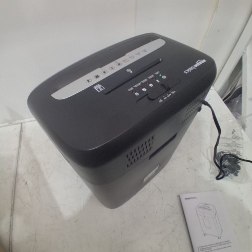 AMAZON BASICS 8-SHEET CROSS-CUT PAPER SHREDDER AND CREDIT CARD SHREDDER WITH WHEELS - BLACK (MODEL: C217-CUS/ B0C6LXQTST)) image 3