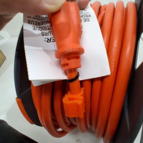 BLACK+DECKER RETRACTABLE EXTENSION CORD REEL WITH 4 OUTLETS & HEAVY DUTY 14AWG SJTW CABLE- 50FT (MODEL- ‎227259 / BDXPA0062) image 5