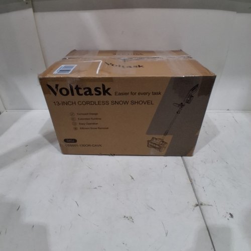 VOLTASK CORDLESS ELECTRIC SNOW SHOVEL WITH CHARGER - 13" - 24V - BLACK/ORANGE (MODEL: CSS001-130OR-CAVK/SS-20B) image 4