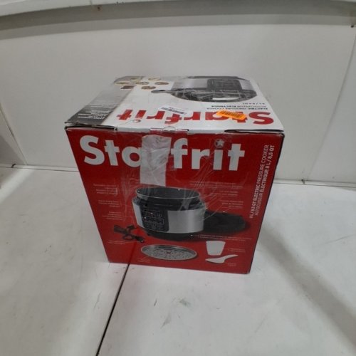 STARFRIT ELECTRIC PRESSURE COOKER - STEAM TRAY, MEASURING CUP & SPATULA- 8L CAPACITY - BLACK (MODEL: 024603) image 6