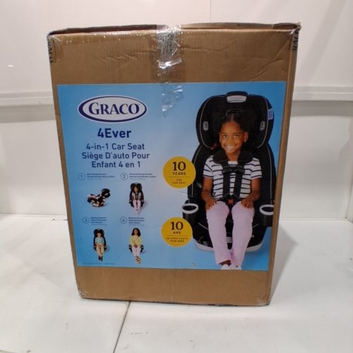GRACO 4EVER 4-IN-1 CONVERTIBLE WASHABLE CAR SEAT - 4-120LBS MAX - BLACK (MODEL: 2168323) image 8