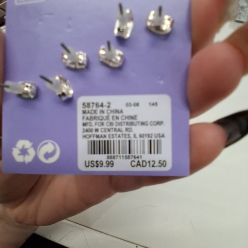 3PR GIRLS CLAIRE'S DANGLE AND STUD MOON & ASTRONAUT EARRINGS FOR SENSITIVE EARS - MULTI-COLOR (ITEM: 58764-2) image 2