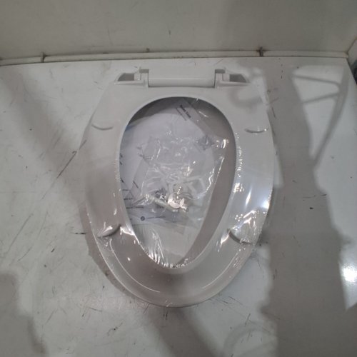 GARVEE ELONGATED SOFT CLOSE TOILET SEAT COVER / LID - 17" - WHITE (MODEL: PHO-0R8LA399) image 3