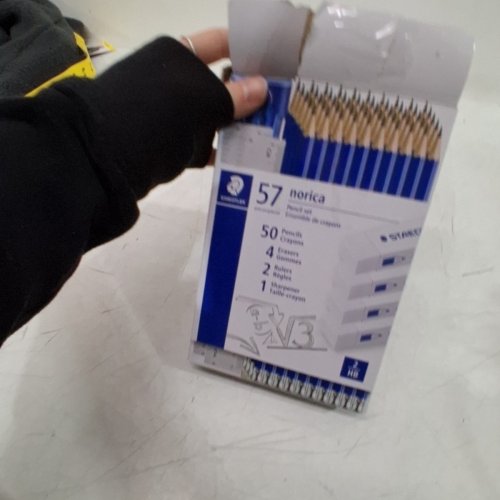57PC STAEDTLER NORICA PENCIL SET WITH SHARPENER, ERASERS AND RULERS - 2HB - BLUE (MODEL: 2464444) image 2