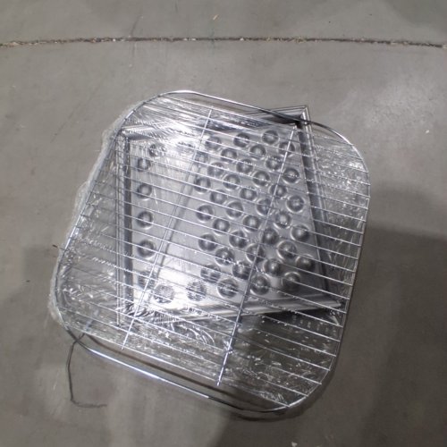 AMERICANA WALK-A-BOUT ORIGINAL PORTABLE CHARCOAL BARBECUE - 22" X 22" - BLUE (MODEL:4275C5.411) image 2