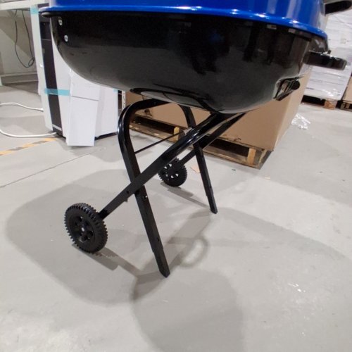 AMERICANA WALK-A-BOUT ORIGINAL PORTABLE CHARCOAL BARBECUE - 22" X 22" - BLUE (MODEL:4275C5.411) image 4