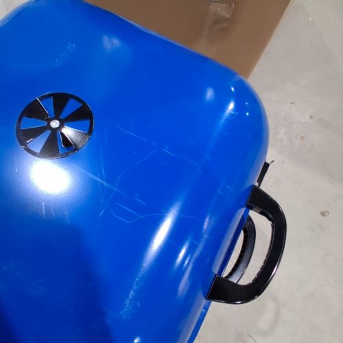 AMERICANA WALK-A-BOUT ORIGINAL PORTABLE CHARCOAL BARBECUE - 22" X 22" - BLUE (MODEL:4275C5.411) image 6
