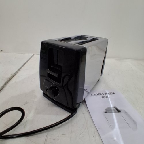 MULTIFUNCTIONAL AUTOMATIC TOASTER- 2SLICE - BLACK\SILVER (BH 002) image 2