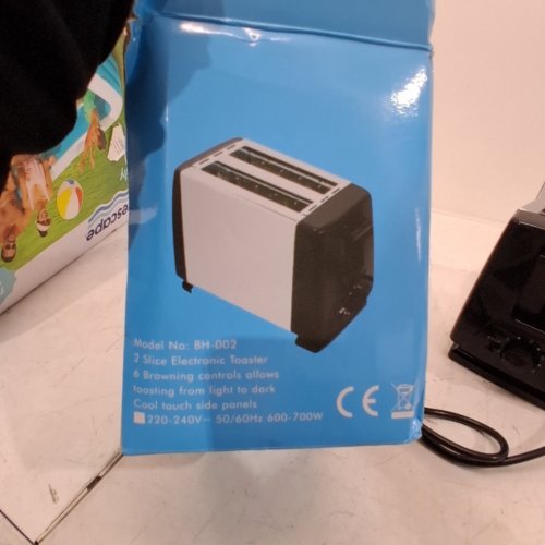 MULTIFUNCTIONAL AUTOMATIC TOASTER- 2SLICE - BLACK\SILVER (BH 002) image 3