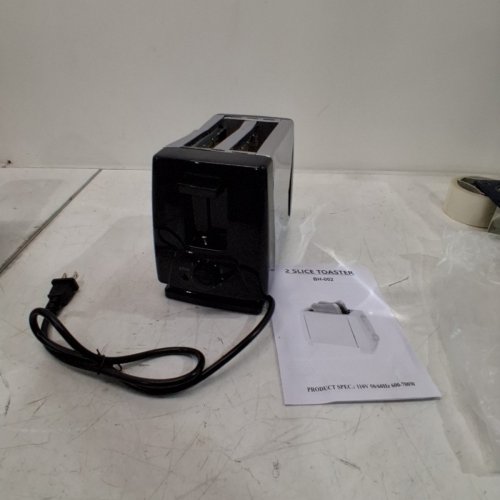 MULTIFUNCTIONAL AUTOMATIC TOASTER- 2SLICE - BLACK\SILVER (BH 002) image 4
