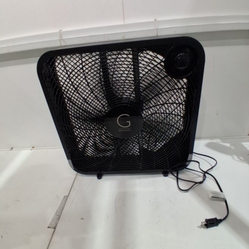 GENESIS DURABLE LIGHTWEIGHT HIGH VELOCITY FLOOR BOX FAN - 3 SETTINGS - 3.94" X 4.72" X 4.72" - BLACK (MODEL: G20BOX-BLK) image 3