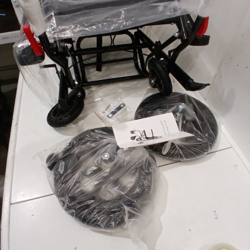 PORTABLE FOLDING ALUMINUM ALLOY MANUAL WHEELCHAIR FOR ELDERLY ASSIST - BLACK (MODEL: SYIV100 SERIES) image 4
