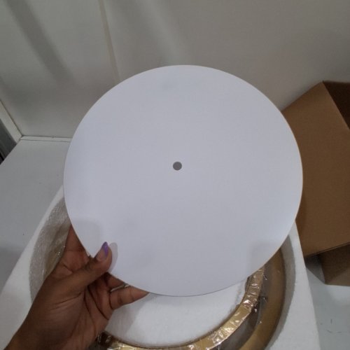 3-LIGHT SEMI FLUSH MOUNT CEILING LIGHT DRUM FIXTURE WITH FABRIC SHADE - 16" X 12.2" - GOLD/WHITE (MODEL: PL-LSF504D) image 3