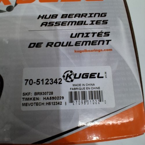 KUGEL REAR WHEEL BEARING HUB ASSEMBLY - FOR CERTAIN HONDA PILOT AND ACURA MODELS (MODEL: 70-512342) image 5