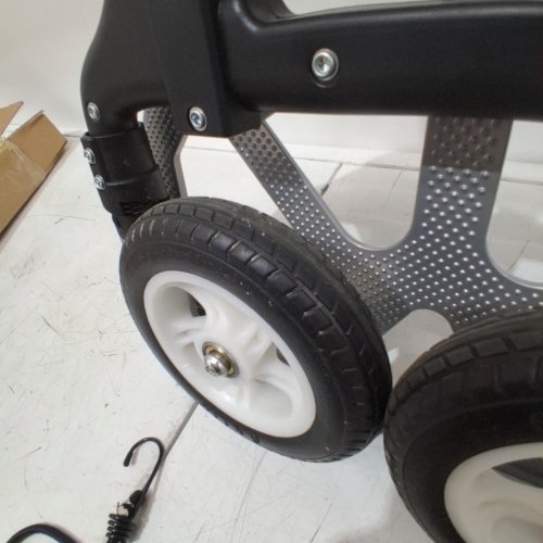 YOSHIKO PORTABLE HEIGHT ADJUSTABLE FOLDING HAND TRUCK DOLLY TROLLEY - 175LBS MAX - BLACK/STAINLESS - (MODEL: ‎66611857) image 3