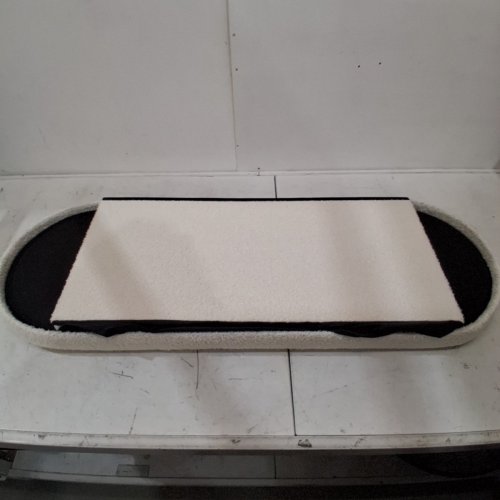 B FSOBEIIALEO STORAGE OVAL OTTOMAN BENCH - 43"X15"X15" - WHITE image 2