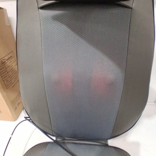 SNAILAX SHIATSU HEATED NECK, SHOULDERS & FULL BACK ROLLING MASSAGER- GREY (MODEL: SL-233) image 2