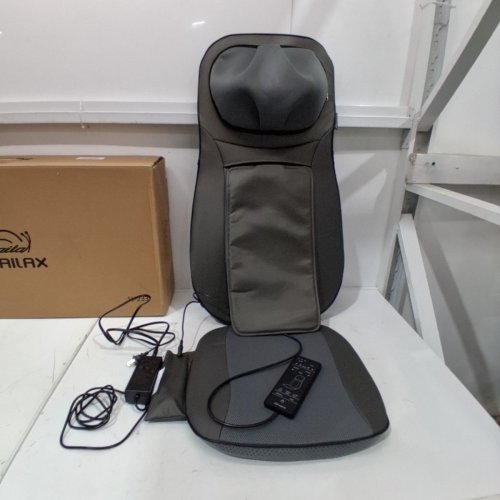 SNAILAX SHIATSU HEATED NECK, SHOULDERS & FULL BACK ROLLING MASSAGER- GREY (MODEL: SL-233) image 3