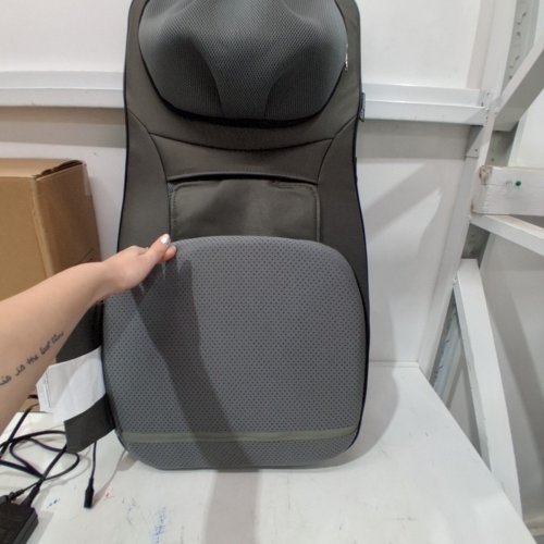 SNAILAX SHIATSU HEATED NECK, SHOULDERS & FULL BACK ROLLING MASSAGER- GREY (MODEL: SL-233) image 4