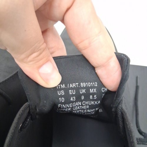 MEN'S KENNETH COLE CHUKKA BOOTS - 10 - BLACK (STYLE: KMS0080N1/8910112) image 4