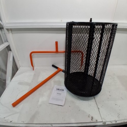 VEVOR COMPOST SPREADER - 24" - WITH 24.4-25.6" HEIGHT ADJUSTABLE HANDLE - ORANGE (MODEL: TC2002B) image 3