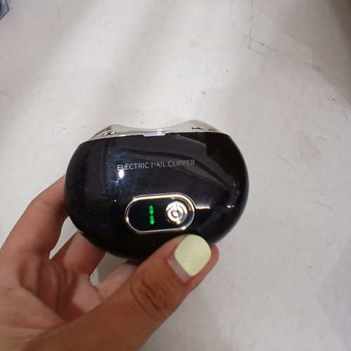3-SPEED ELECTRIC NAIL CLIPPER WITH LCD DIGITAL DISPLAY & USB RECHARGEABLE - BLACK image 2