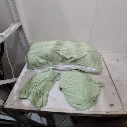 MELLOW PLOOF PILLOW - KING, 20" X 36" - SAGE GREEN image 2