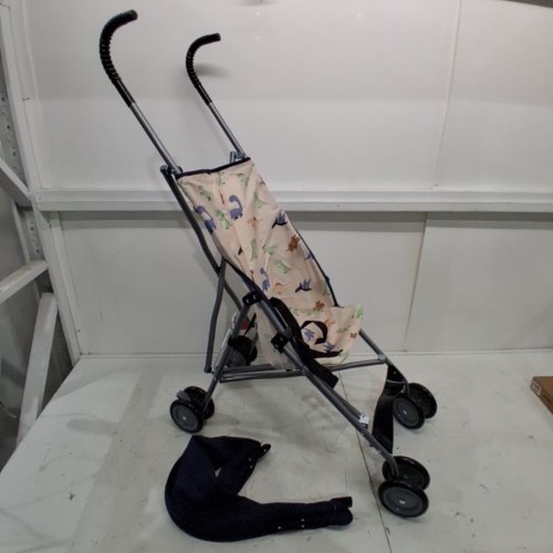 COSCO KIDS UMBRELLA STROLLER WITH CANOPY - 40LBS MAX - NEUTRAL DINO (MODEL: 01218CNDO) image 3