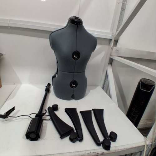 PDM WORLDWIDE ADJUSTABLE DRESSMAKER FORM MANNEQUIN - SMALL/SIZES 6-14 - GREY image 2
