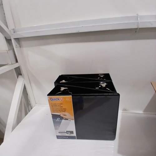 4PK QUICKFIT ANGLED D-RING VIEW BINDER - 4" - BLACK image 3
