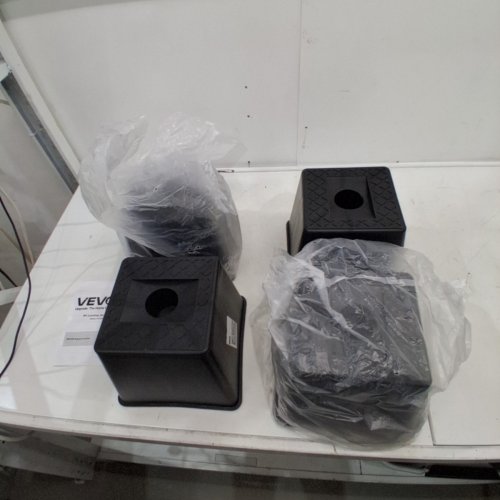 4PK VEVOR RV TRAILER LEVELING JACK BLOCK SET - 6000LB CAPACITY - 8" - BLACK/ORANGE - (MODEL: CXFC02) image 2