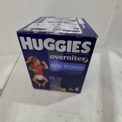 21PK HUGGIES OVERNITES SIZE 6 OVERNIGHT DIAPERS (35+ LBS)- SIZE 6 image 3