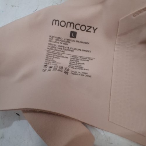 2PK WOMENS MOMCOZY NURSING BRAS FOR BREASTFEEDING - LARGE - BEIGE image 2