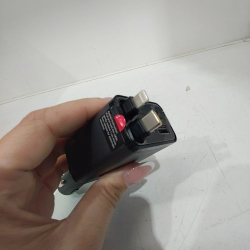 LISEN 84W RETRACTABLE CAR CHARGER - FAST CHARGER, USB-C, LIGHTNING - GREY (MODEL: 2E434) image 3
