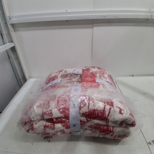 4PC HALLMARK TOILE COMFORTER SET - FULL/QUEEN - RED/WHITE image 5