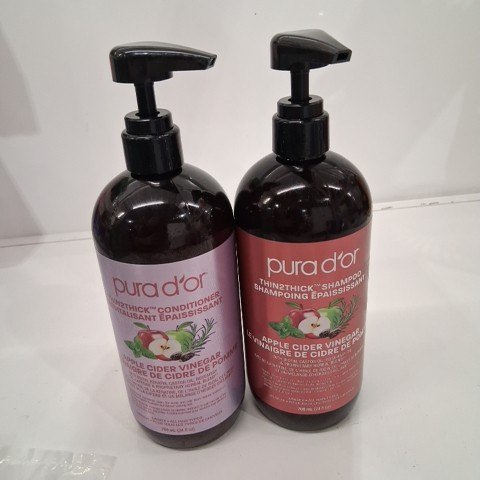 2PC PURA D'OR THIN2THICK APPLE CIDER VINEGAR SET - 709ML/EACH image 5
