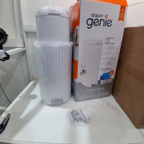 DIAPER GENIE SIGNATURE PLATINUM DIAPER PAIL - 27" - WHITE (MODEL: I000808) image 2