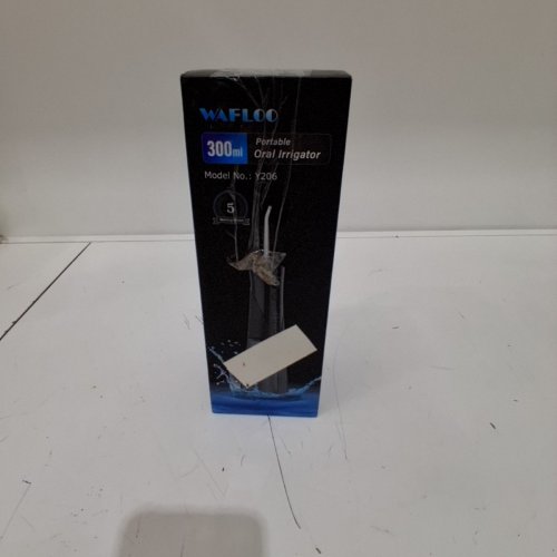 7PC WAFLOO WATER FLOSSER - PORTABLE, 300ML TANK, IPX7 WATERPROOF, 5 MODES, 6 FLOSSING TIPS - BLACK/CLEAR (MODEL: Y206) image 5