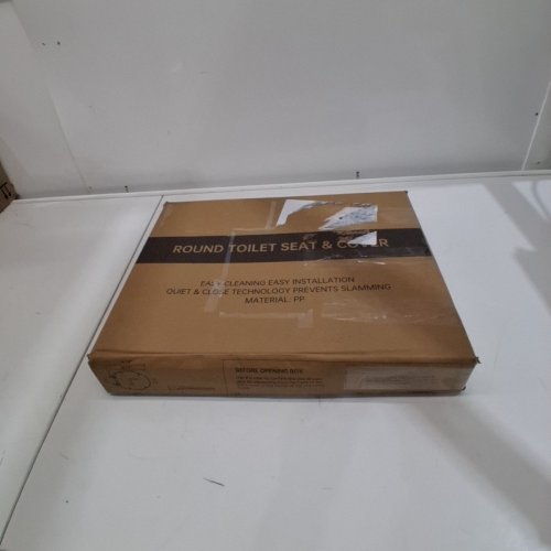 ROUND TOILET SEAT AND COVER SLOW CLOSE - 16.5" - WHITE image 4