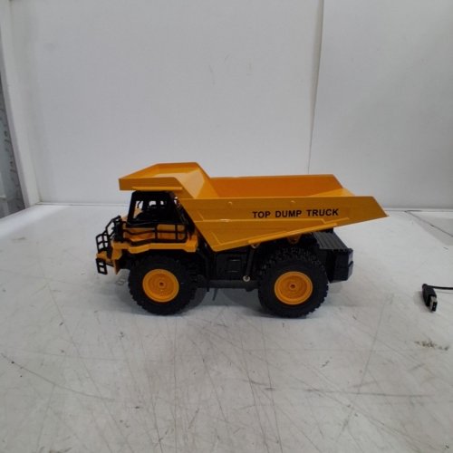 REMOTE CONTROL DUMP TRUCK WITH 9 CONTROLS - 2.4 GHZ - 1:18 - YELLOW/BLACK (MODEL: D93304/1/2) image 5