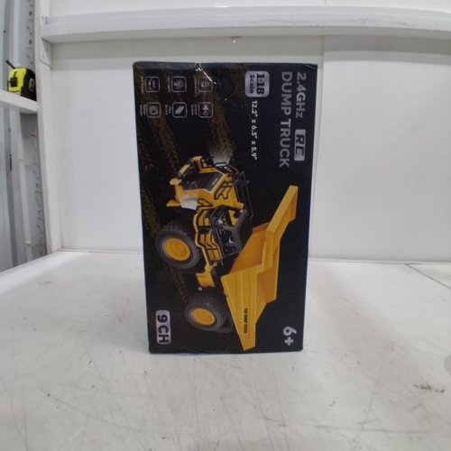 REMOTE CONTROL DUMP TRUCK WITH 9 CONTROLS - 2.4 GHZ - 1:18 - YELLOW/BLACK (MODEL: D93304/1/2) image 9