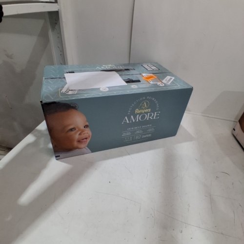 82PK PAMPERS AMORE ABSORBENT FRAGRANCE FREE DIAPERS - SIZE 1 - WHITE image 4