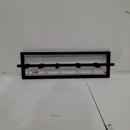 UMBRA CUBIKO WALL MOUNTED 5-HOOK WALL HANGER - 21" X 6" X 2.5" - BLACK image 2